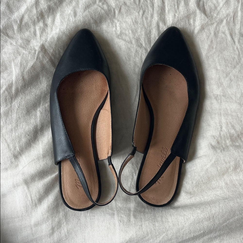 Madewell Black Slingback Flats